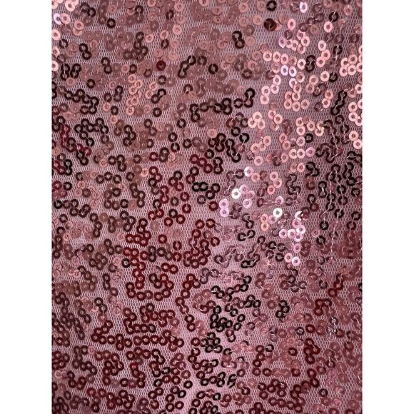 KANCY KOLE Pink All Over Sequin Open Front Cardigan Jacket Blazer Sz L - Picture 7 of 11